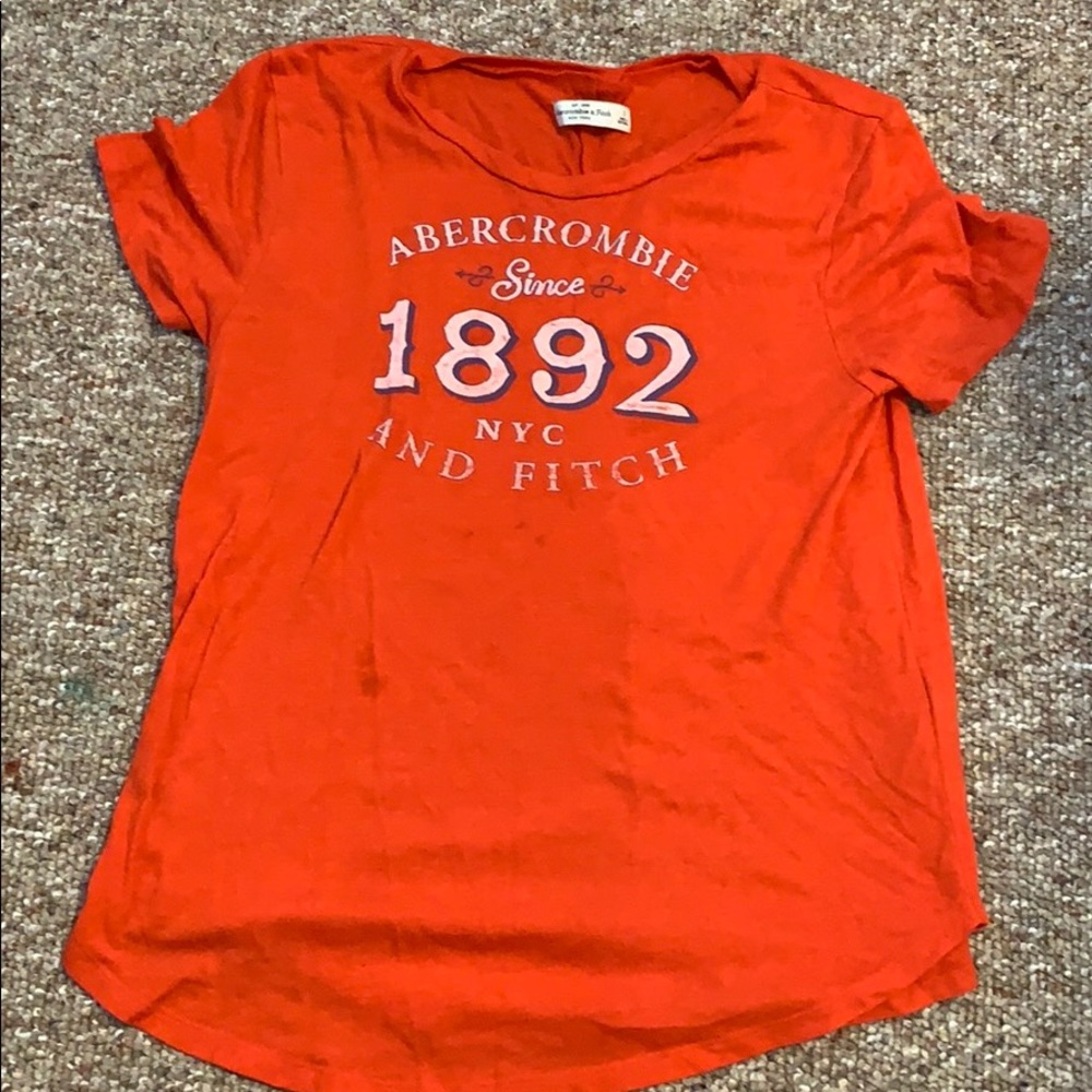 red abercrombie and fitch shirt
